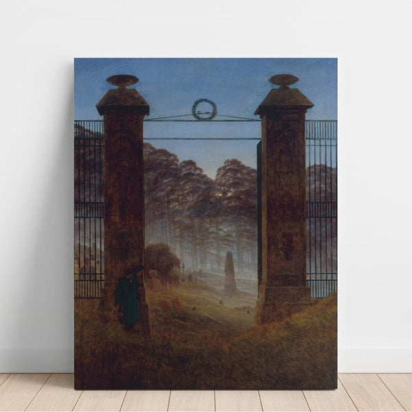 Riproduzione del dipinto Le Cimetière - Caspar David Friedrich