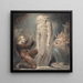 Il Fantasma di Samuel che appare a Saul - William Blake — quadro incorniciato alla parete