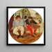 Il grande contadino e il mercante - Pieter Brueghel il Giovane — presentazione a parete dell’opera