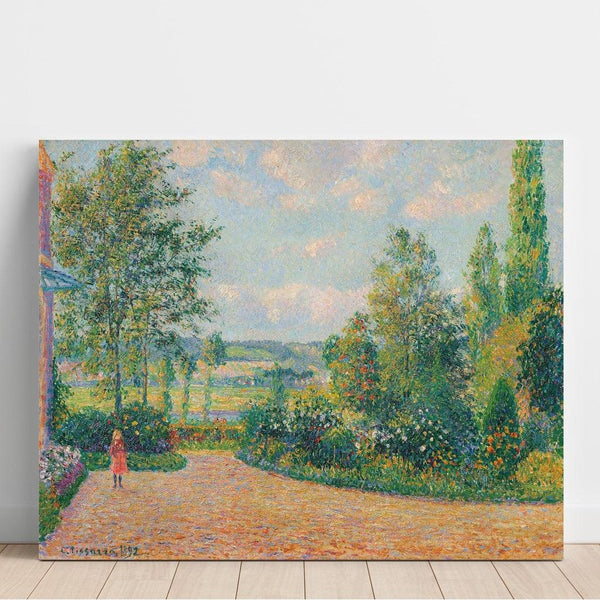 Riproduzione del dipinto Il Giardino di Octave Mirbeau, la Terrazza, Les Damps - Camille Pissarro