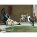 Riproduzione del dipinto Le Marabout dans le bain du Harem - Jean-Léon Gérôme