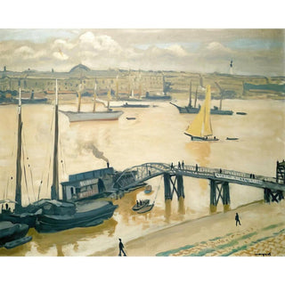 Le Port de Bordeaux par Albert Marquet | Reproduction Tableau Décoration murale affiche copie