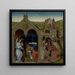Il Sogno del Papa Serge - Atelier di Rogier van der Weyden — quadro incorniciato alla parete