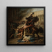 Il Sacco di Gerusalemme dei Romani - François Joseph Heim — quadro incorniciato alla parete