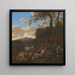 Le Troupeau de Moutons - Jacob van der Does — quadro incorniciato alla parete