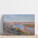 Riproduzione del dipinto Il villaggio di Champagne al tramonto, aprile - Alfred Sisley