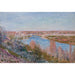 Riproduzione del dipinto Il villaggio di Champagne al tramonto, aprile - Alfred Sisley