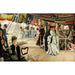 Riproduzione del dipinto Il ballo a bordo della nave - James Tissot