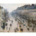 Riproduzione del dipinto Le boulevard Montmartre un matin d'hiver - Camille Pissarro