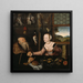 La coppia mal assortita - Lucas Cranach il Vecchio — quadro incorniciato alla parete