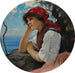 Le foulard rouge - Charles Sprague Pearce — vista dell’opera