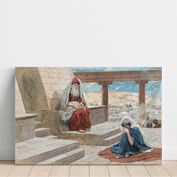 Riproduzione del dipinto Il grande sacerdote e Anna - James Tissot