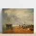 Riproduzione del dipinto Il mercato del pesce sulla spiaggia di Hastings - Joseph Mallord William Turner