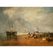 Riproduzione del dipinto Il mercato del pesce sulla spiaggia di Hastings - Joseph Mallord William Turner
