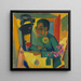 L'autoritratto del pittore - Ernst Ludwig Kirchner — quadro incorniciato alla parete
