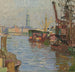 Il porto di Amburgo - Carl Moll — vista dell’opera