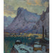 Riproduzione del dipinto Il porto di Svolvær nel pieno della stagione di pesca, studio delle Lofoten - Anna Boberg