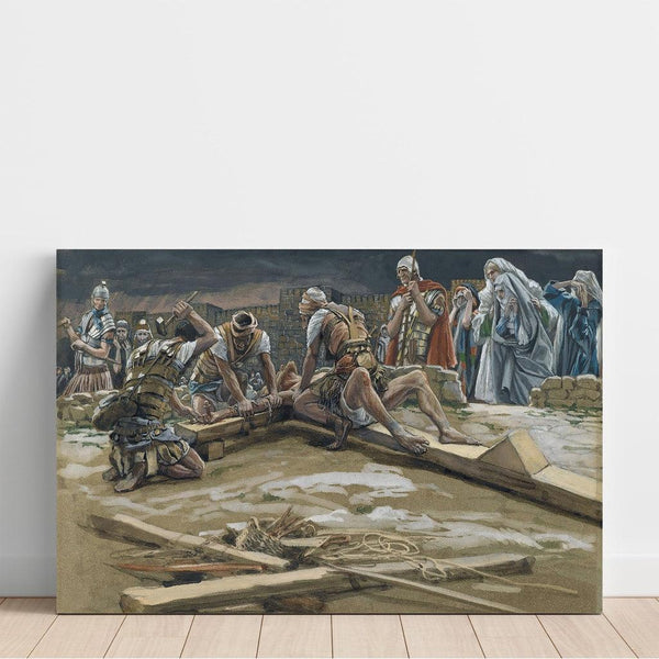 Riproduzione del dipinto Il primo chiodo - James Tissot