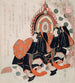 Il principe Genji e T che esegue la danza dell'onda blu del Racconto di Genji - Yashima Gakutei — vista dell’opera