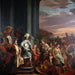 Il re Ciro che consegna il tesoro saccheggiato dal tempio di Gerusalemme - Ferdinand Bol — ambientato in un interno