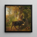 Il toro diventato selvaggio - Friedrich Voltz — quadro incorniciato alla parete