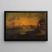 Vista dell'isola Saint-Louis e dell'isola della Cité dalla punta dell'Arsenale - Le Roux — quadro incorniciato alla parete