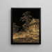 di un pastore in una fattoria - Leendert Overbeek — quadro incorniciato alla parete