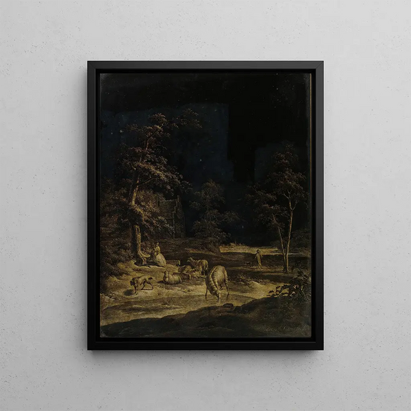 Leendert Overbeek - Shepherdess with Sheep.webp