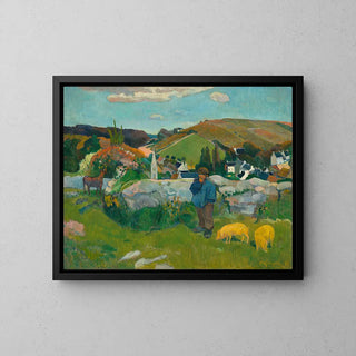Il guardiano dei maiali - Paul Gauguin | Stampa d'arte Quadro Decorazione murale poster copia