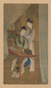 Femme à sa coiffeuse - Leng Mei — vista dell’opera
