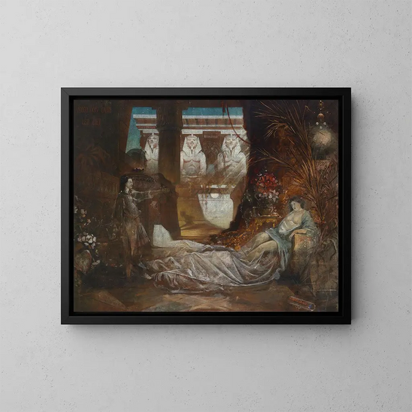 Scène egiziana - Leo Diet — quadro incorniciato alla parete