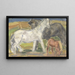 Tre cavalli in un paesaggio - Leo Gestel — quadro incorniciato alla parete
