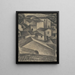 Case di un villaggio italiano - Leo Gestel — quadro incorniciato alla parete