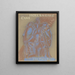 Design per Paul Fierens l'arte olandese donna nuda contemporanea tra due teste di uomini che si guardano - Leo Gestel — quadro incorniciato alla parete