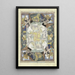 Progetto di tappeto motivo Hollande su leporello - Leo Gestel — quadro incorniciato alla parete