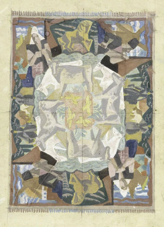 Leo Gestel - Tapijtontwerp motief Hollland ontwerp op leporello.webp