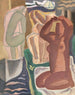 Due donne che si bagnano e una silhouette di schiena - Leo Gestel — vista dell’opera