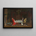Il pranzo dei cardinali - Leo Herrmann — quadro incorniciato alla parete