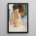 Éveil demi-nudo seduto - Leo Putz — quadro incorniciato alla parete