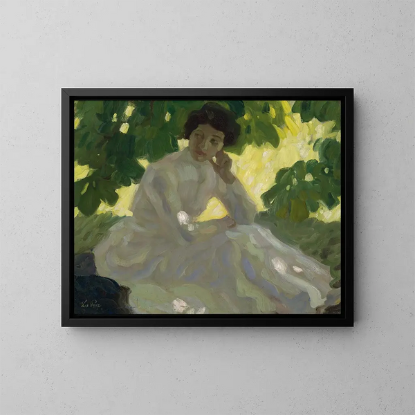 Giornata d'estate - Leo Putz — quadro incorniciato alla parete