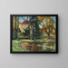 Parco del castello di Fuberg a Gauting - Leo Putz — quadro incorniciato alla parete