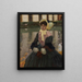 Ritratto di Veronika Kirmaier nel giardino di Schleissheim - Leo Putz — quadro incorniciato alla parete