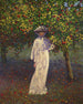 Donna nel giardino in autunno - Léon Kamir - Kaufmann — vista dell’opera