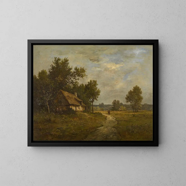 Paesaggio - Léon Richet — quadro incorniciato alla parete