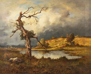 Tempeste vicino a Fontainebleau - Léon Richet — vista dell’opera