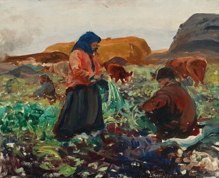 Raccolta delle barbabietole II - Leon Wyczółkowski — vista dell’opera