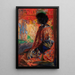 Femme japonaise - Leon Wyczółkowski — quadro incorniciato alla parete