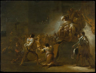 Il Giudizio di Salomone - Leonaert Bramer — vista dell’opera