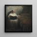 di Leonora Christina nel monastero di Maribo - Kristian Zahrtmann — quadro incorniciato alla parete