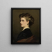 Bertha Müller, la sorella dell'artista - Leopold Carl Müller — quadro incorniciato alla parete